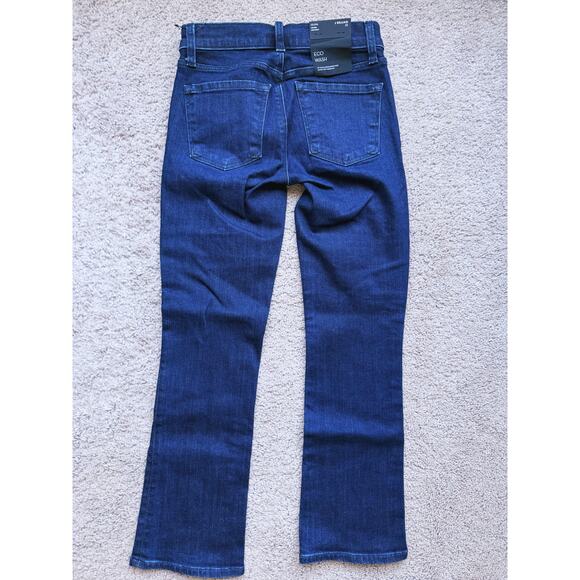 NWT J brand Selena Mid Rise Crop Boot Jeans Dark Wash Indigo Blue Denim Size 23 - Picture 3 of 5